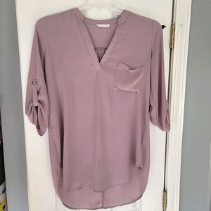 Lush Roll Tab Sleeve Tunic